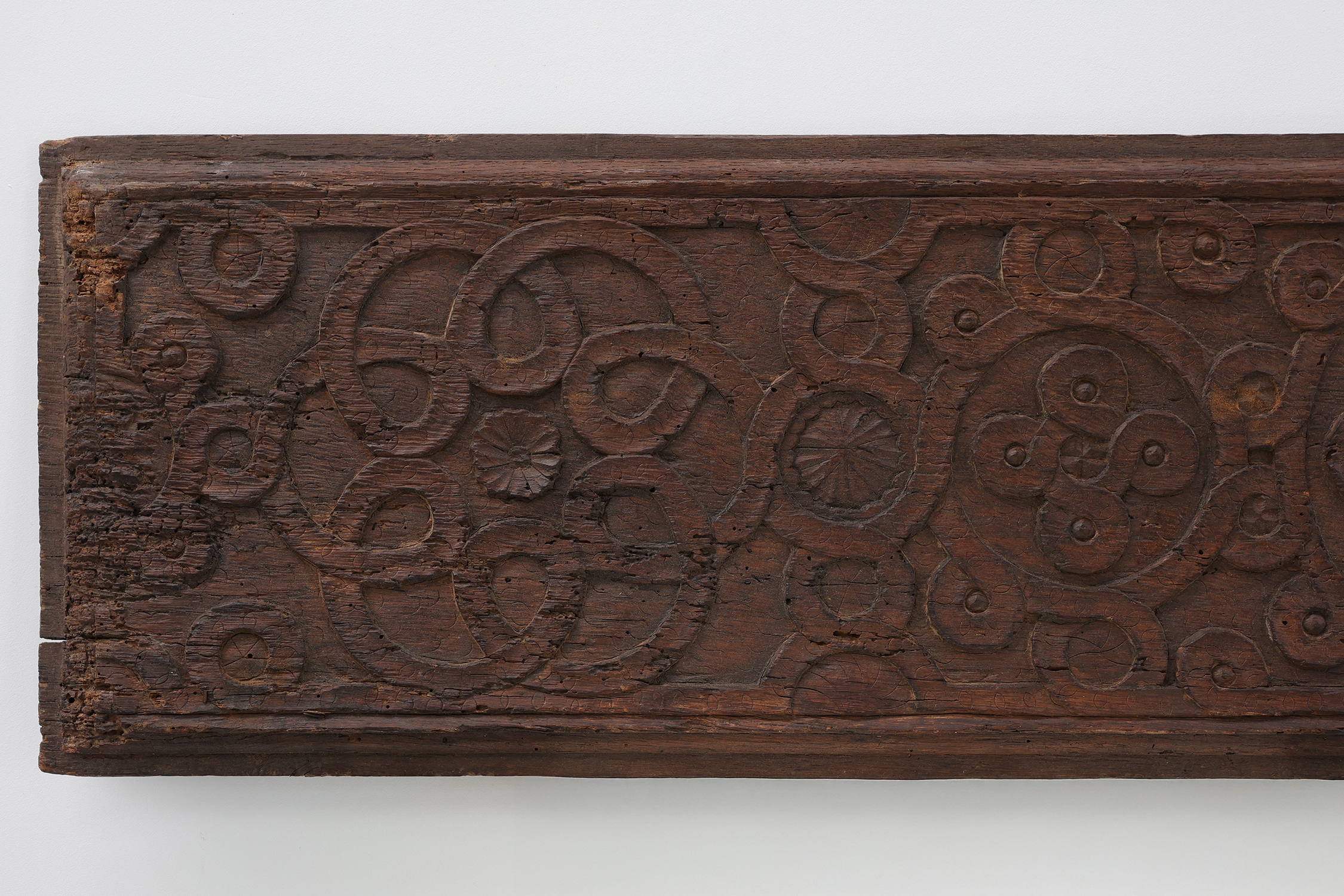 Large French Gothic Oak Panel with Interlaced Geometric Carving, 16th Centurythumbnail